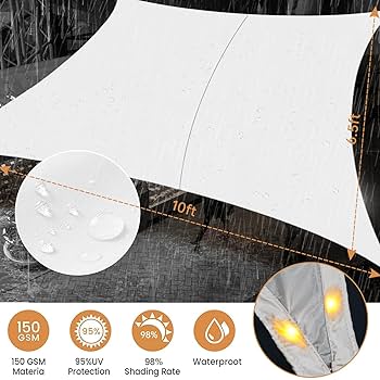 ラヴィールサブマット Amazon.com : MeetYr Life LED Shade Sail Waterproof 6.5x10FT